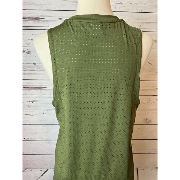 Zyia Active Chill Tank RC Sleeveless Top Medium NWT Breathable Workout Green - Picture 7 of 7